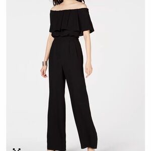 Vince Camuto Off-Shoulder Black Jumpsuit